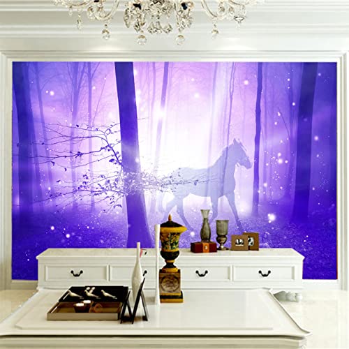 Fototapete 3D Effekt Wald Wandtapete Moderne Wanddeko Design Wand Dekoration Wohnzimmer Schlafzimmer 250cm×175cm(Breite x Höhe) von ZWYHYP