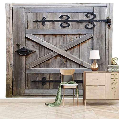 Fototapete 3D Holztür Wandgemälde Tapete 3D Tapeten Wohnzimmer Schlafzimmer TV Hintergrund Wand Dekoration 300cm×210cm(Breite x Höhe) von ZWYHYP