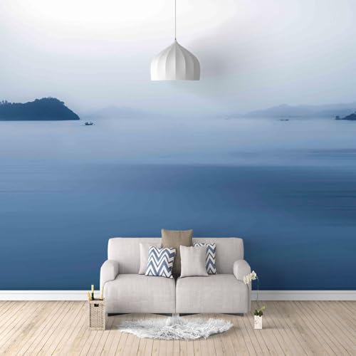Fototapete Meer 3D Effekt Tapeten Tapete Wandbilder Wohnzimmer Schlafzimmer Dekoration Moderne Wanddeko 300cm×210cm(Breite x Höhe) von ZWYHYP