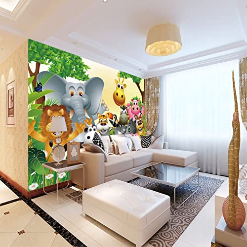 Fototapete Tier 3D Effekt Tapeten Tapete Wandbilder Wohnzimmer Schlafzimmer Dekoration Moderne Wanddeko 350cm×256cm(Breite x Höhe) von ZWYHYP