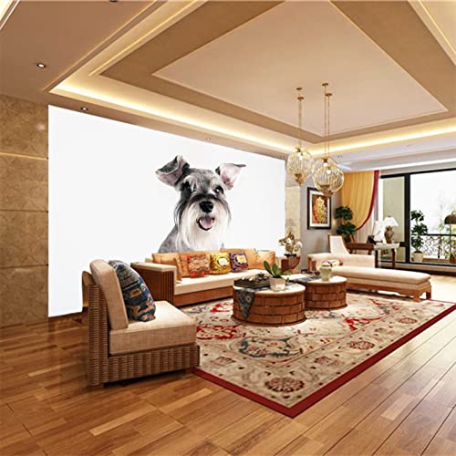 Fototapete Wandbilder 3D Effekt Hund Tapete 3D Vliestapete Tapeten Wandbild Tapeten Wohnzimmer Tv Wanddeko 400cm×280cm(Breite x Höhe) von ZWYHYP