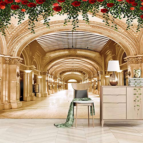 Tapete Wandbilder Für Wohnzimmer Korridor 3D-Poster Fototapete Decke Wandbild Moderne Wohnzimmer Schlafzimmer Deckendekoration Wandverkleidung 350cm×256cm(Breite x Höhe) von ZWYHYP