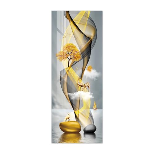 Tür tapeten 3d selbstklebend Hirsch B100 x H200cm Türposter Türaufkleber Abnehmbare Vinyl türfolie Fototapete diy Wandbild Wohnzimmer Schlafzimmer Kinderzimmer Badezimmer von ZWYHYP