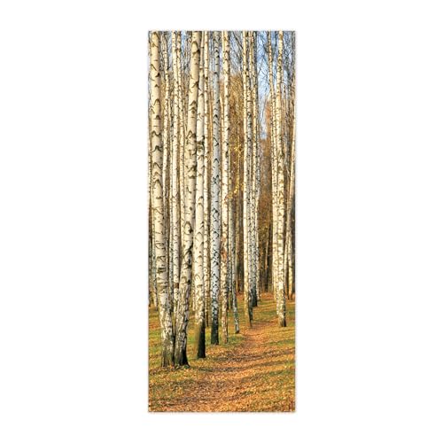 Tür tapeten 3d selbstklebend Wald B100 x H200cm Türposter Türaufkleber Abnehmbare Vinyl türfolie Fototapete diy Wandbild Wohnzimmer Schlafzimmer Kinderzimmer Badezimmer von ZWYHYP