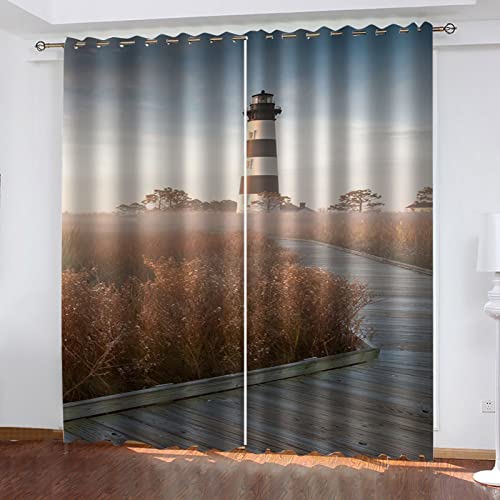 ZWYHYP 3D VerdunkelungsvorhängLeuchtturm 2X B140x H260cm Blickdichte Gardinen Verdunkelungsvorhang Lichtundurchlässige Vorhang mit Ösen für Schlafzimmer 2er Set ZWYHYP 3D VerdunkelungsvorhängLeuchtturm 2X B140x H260cm Blickdichte Gardinen Verdunkelungsvorhang Lichtundurchlässige Vorhang mit Ösen für Schlafzimmer 2er Set von ZWYHYP