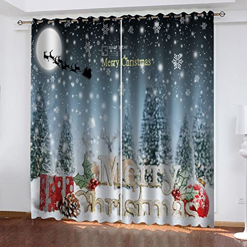 ZWYHYP 3D VerdunkelungsvorhängSchneeszene 2X B140x H260cm Blickdichte Gardinen Verdunkelungsvorhang Lichtundurchlässige Vorhang mit Ösen für Schlafzimmer 2er Set ZWYHYP 3D VerdunkelungsvorhängSchneeszene 2X B140x H260cm Blickdichte Gardinen Verdunkelungsvorhang Lichtundurchlässige Vorhang mit Ösen für Schlafzimmer 2er Set von ZWYHYP