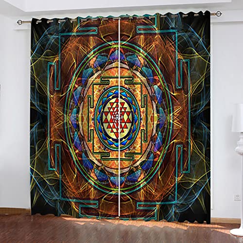 ZWYHYP Vorhang Blickdicht ösen 2er Set Abstrakt 2X B117x H138cm Gardine Lichtundurchlässig Fenstervorhang Wohnzimmer Schlafzimmer ZWYHYP Vorhang Blickdicht ösen 2er Set Abstrakt 2X B117x H138cm Gardine Lichtundurchlässig Fenstervorhang Wohnzimmer Schlafzimmer von ZWYHYP