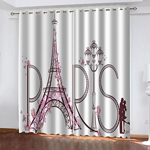 ZWYHYP Vorhang Blickdicht ösen 2er Set Graffiti-Turm 2X B117x H138cm Gardine Lichtundurchlässig Fenstervorhang Wohnzimmer Schlafzimmer ZWYHYP Vorhang Blickdicht ösen 2er Set Graffiti-Turm 2X B117x H138cm Gardine Lichtundurchlässig Fenstervorhang Wohnzimmer Schlafzimmer von ZWYHYP