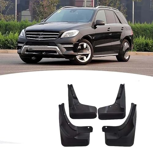 ZXAJDWNU 4 Stück Auto Schmutzfänger Für Mercedes Benz ML M-Class W166 2012-2017, Vordere Hintere Schmutzfänger Kratzfest Staubdicht Rad Spritzschutz Protektoren Bausatz Styling Zubehör von ZXAJDWNU