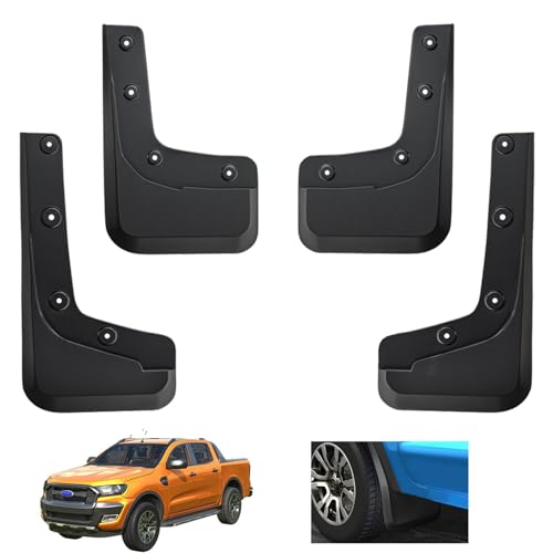 ZXAJDWNU 4 StüCk Auto SchmutzfäNger Für Ford Ranger 2024-2025, Vorne Hinten SchmutzfäNger Spritzschutz Mit Montageschrauben KotflüGelschoner ZubehöR ZXAJDWNU 4 StüCk Auto SchmutzfäNger Für Ford Ranger 2024-2025, Vorne Hinten SchmutzfäNger Spritzschutz Mit Montageschrauben KotflüGelschoner ZubehöR von ZXAJDWNU