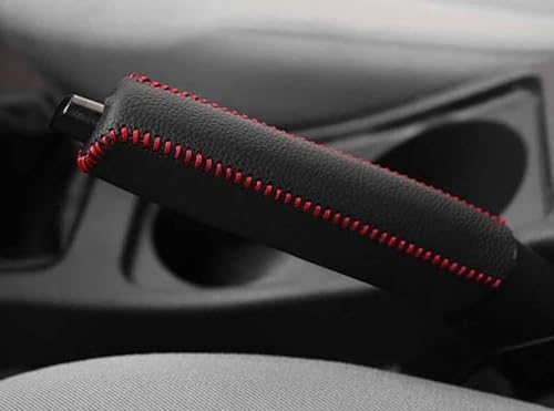 ZXAJDWNU Auto Handbremsen Abdeckung Für Kia Sportage 2012 2013 2014 2015 2016, Leder Handbremsenabdeckung rutschfeste Universal Handbremse Griff Abdeckung Protector Innenraum Zubehör von ZXAJDWNU