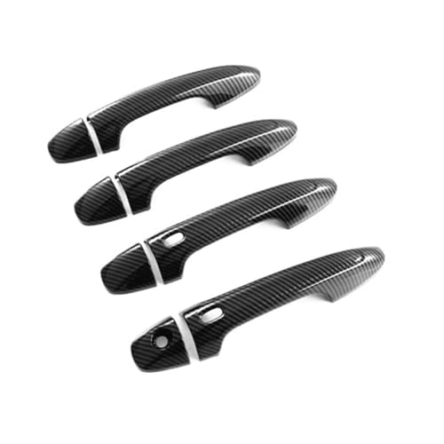 ZXBL Türgriffabdeckung für Hilux Fortuner Vios 2016-2024, Außentürgriff Auto Außentür Griffe Abdeckung Schutz Aufkleber Außentür Griff Moulding Abdeckung, smart dual-Hole Handles von ZXBL