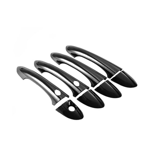 ZXBL Türgriffabdeckung für Hyundai Sonata 8th Generation 2011-2015, Außentürgriff Auto Außentür Griffe Abdeckung Schutz Aufkleber Außentür Griff Moulding Abdeckung, smart Handle-Bright Black von ZXBL
