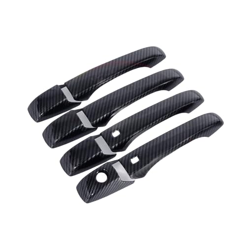 ZXBL Türgriffabdeckung für Jeep Grand Cherokee 2011-2020, Außentürgriff Auto Außentür Griffe Abdeckung Schutz Aufkleber Außentür Griff Moulding Abdeckung, smart Handle-Carbon Fiber von ZXBL