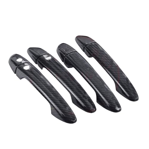 ZXBL Türgriffabdeckung für Mazda CX 5 LHD 2017, Außentürgriff Auto Außentür Griffe Abdeckung Schutz Aufkleber Außentür Griff Moulding Abdeckung, smart Handle-Carbon Fiber von ZXBL
