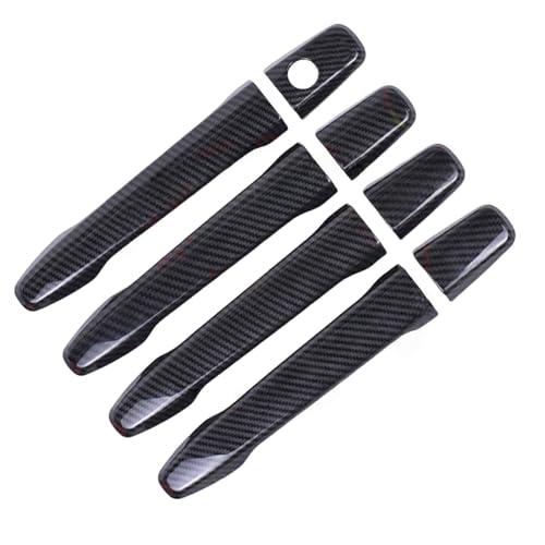 ZXBL Türgriffabdeckung für Mitsubishi Lancer 2009-2016, Außentürgriff Auto Außentür Griffe Abdeckung Schutz Aufkleber Außentür Griff Moulding Abdeckung,Regular Handles-Carbon Fiber von ZXBL