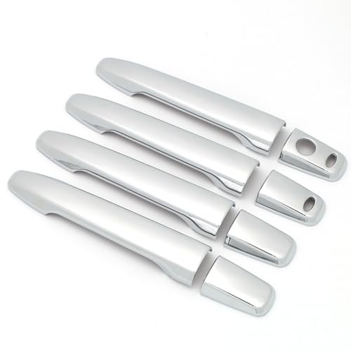 ZXBL Türgriffabdeckung für Mitsubishi Outlander 2009-2016, Außentürgriff Auto Außentür Griffe Abdeckung Schutz Aufkleber Außentür Griff Moulding Abdeckung, smart Handle- Bright Electroplating von ZXBL