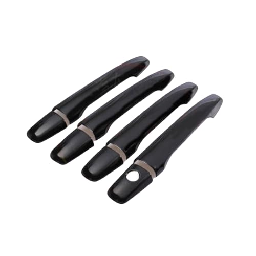 ZXBL Türgriffabdeckung für Mitsubishi Outlander 2013-2021, Außentürgriff Auto Außentür Griffe Abdeckung Schutz Aufkleber Außentür Griff Moulding Abdeckung,Regular Handles-Bright Black von ZXBL