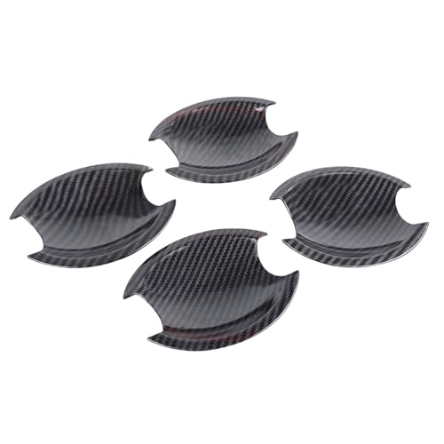 ZXBL Türgriffabdeckung für Nissan Qashqai Frontier 2008-2018, Außentürgriff Auto Außentür Griffe Abdeckung Schutz Aufkleber Außentür Griff Moulding Abdeckung, small Door Bowl-Carbon Fiber von ZXBL