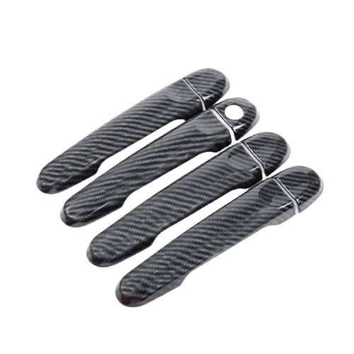 ZXBL Türgriffabdeckung für Nissan Sunny 2011-2018, Außentürgriff Auto Außentür Griffe Abdeckung Schutz Aufkleber Außentür Griff Moulding Abdeckung,Regular Handles-Carbon Fiber von ZXBL
