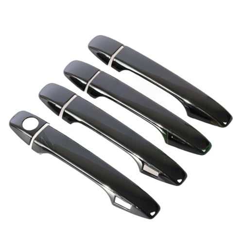 ZXBL Türgriffabdeckung für Senna 2011-2019, Außentürgriff Auto Außentür Griffe Abdeckung Schutz Aufkleber Außentür Griff Moulding Abdeckung, smart Handle- Bright Black von ZXBL