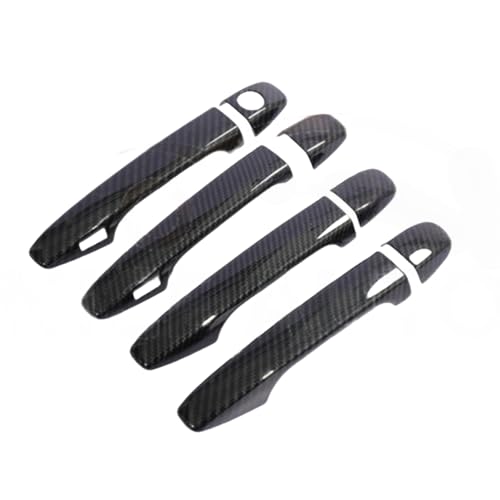ZXBL Türgriffabdeckung für Senna 2011-2019, Außentürgriff Auto Außentür Griffe Abdeckung Schutz Aufkleber Außentür Griff Moulding Abdeckung, smart Handle-Carbon Fiber von ZXBL