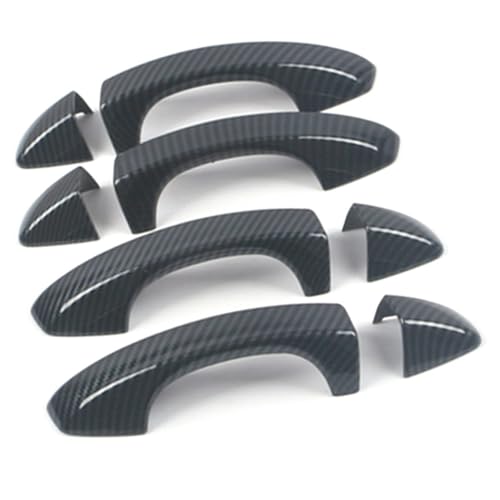 ZXBL Türgriffabdeckung für Skoda Octavia 2017-2019, Außentürgriff Auto Außentür Griffe Abdeckung Schutz Aufkleber Außentür Griff Moulding Abdeckung,Carbon Fiber von ZXBL