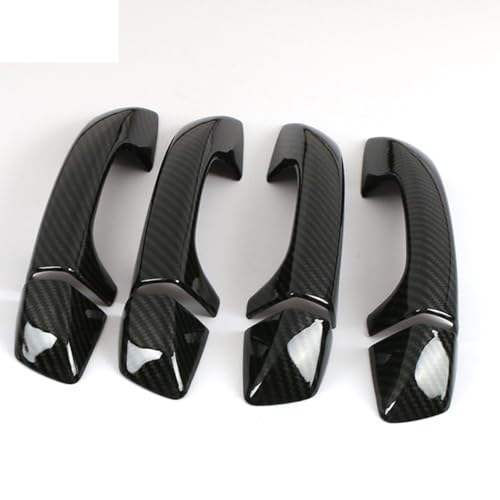 ZXBL Türgriffabdeckung für Skoda Superb 2013, Außentürgriff Auto Außentür Griffe Abdeckung Schutz Aufkleber Außentür Griff Moulding Abdeckung,Carbon Fiber von ZXBL