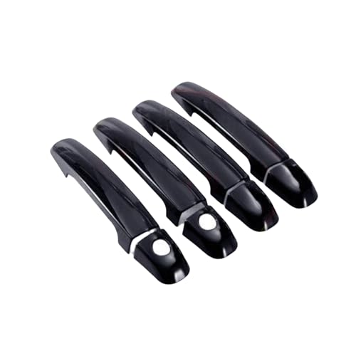 ZXBL Türgriffabdeckung für Suzuki Swift 2008-2016, Außentürgriff Auto Außentür Griffe Abdeckung Schutz Aufkleber Außentür Griff Moulding Abdeckung, Standard Double-Hole-Bright Black von ZXBL