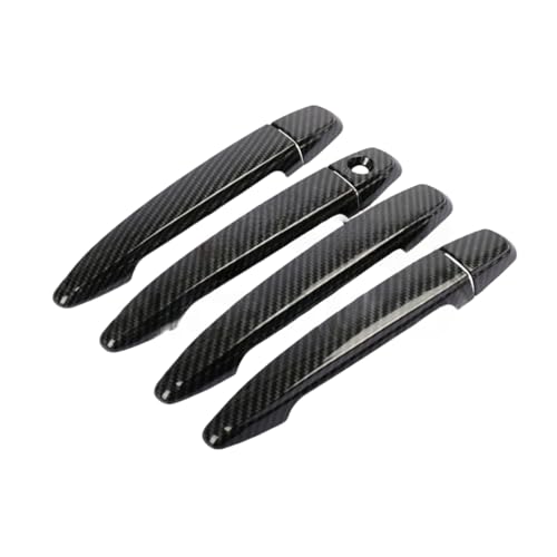 ZXBL Türgriffabdeckung für Toyota Highlander 2008-2013, Außentürgriff Auto Außentür Griffe Abdeckung Schutz Aufkleber Außentür Griff Moulding Abdeckung,Ordinary Handle-Carbon Fiber von ZXBL