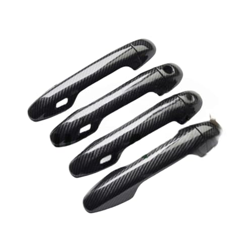 ZXBL Türgriffabdeckung für Toyota Highlander 2015-2018, Außentürgriff Auto Außentür Griffe Abdeckung Schutz Aufkleber Außentür Griff Moulding Abdeckung, smart Handle-Carbon Fiber von ZXBL