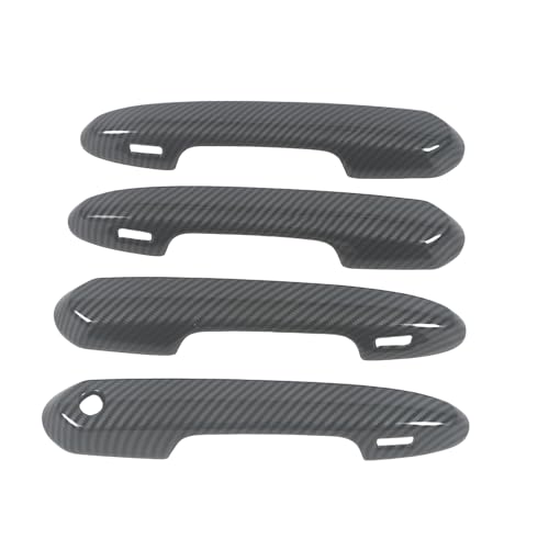 ZXBL Türgriffabdeckung für Toyota Land Cruiser LC300 2023, Außentürgriff Auto Außentür Griffe Abdeckung Schutz Aufkleber Außentür Griff Moulding Abdeckung, Carbon Fiber von ZXBL