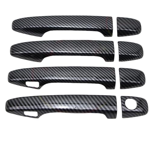 ZXBL Türgriffabdeckung für Toyota Reiz Sienna 2011-2020, Außentürgriff Auto Außentür Griffe Abdeckung Schutz Aufkleber Außentür Griff Moulding Abdeckung, smart Handles-Bright Black von ZXBL