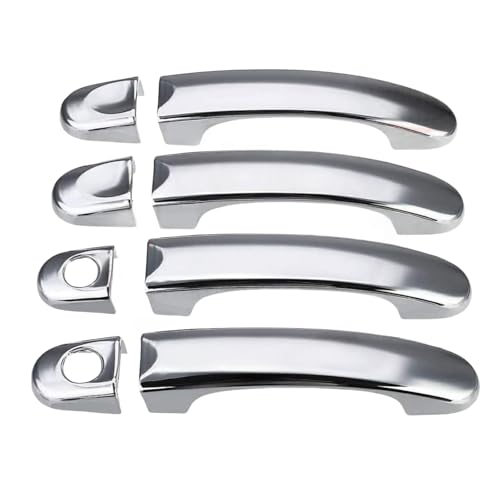 ZXBL Türgriffabdeckung für Volkswagen Caddy T5T6 2004-2015, Außentürgriff Auto Außentür Griffe Abdeckung Schutz Aufkleber Außentür Griff Moulding Abdeckung, Double Hole-Electroplating von ZXBL
