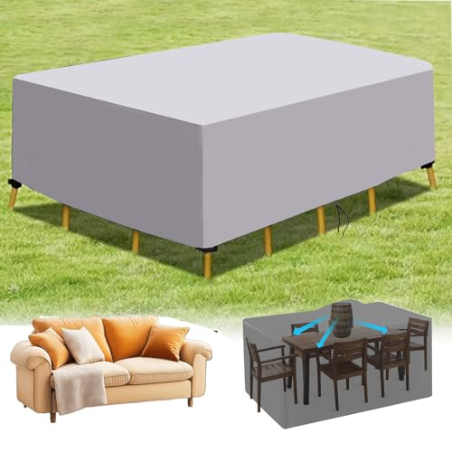 Abdeckung für Gartenmöbel, Gartenmöbel Abdeckung Winterfest Wasserdicht Gartenmöbel Abdeckhaube Gartenmöbel Winddicht Anti-UV 420D Oxford Gewebe 155x130x105cm/LxWxH von ZXBNNN