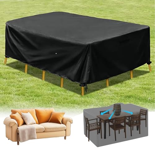 Abdeckung für Gartenmöbel, Gartenmöbel Abdeckung Winterfest Wasserdicht Gartenmöbel Abdeckhaube Gartenmöbel Winddicht Anti-UV 420D Oxford Gewebe 86x86x36cm/LxWxH von ZXBNNN