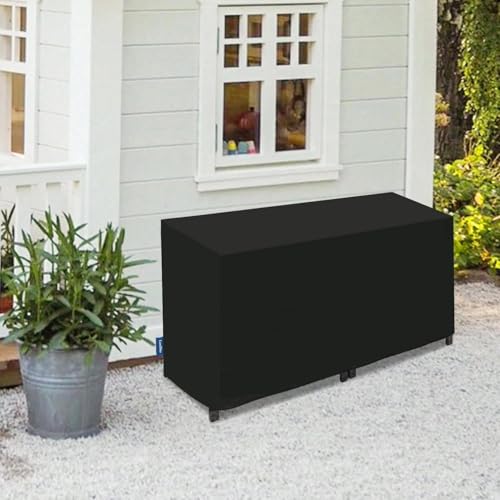 Abdeckung für Gartenmöbel, Wasserdicht Winterfest Multi Größe 600D Oxford Gewebe Abdeckhaube Gartentisch Rechteckig, Winddicht Anti-UV Abdeckhauben für Möbelsets 380x200x85cm/LxWxH von ZXBNNN