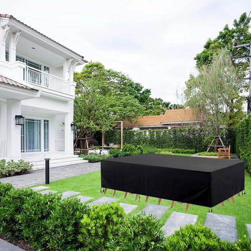 Gartenmöbel Abdeckung Wasserdicht, 140x60x80cm Oxford-Stoff Rechteckig Schutzhülle Tisch für Gartentisch Sitzgruppe, Winterfest Anti-UV Gartentische Schutzhülle für Balkonmöbel Möbelsets Lounge Gartenmöbel Abdeckung Wasserdicht, 140x60x80cm Oxford-Stoff Rechteckig Schutzhülle Tisch für Gartentisch Sitzgruppe, Winterfest Anti-UV Gartentische Schutzhülle für Balkonmöbel Möbelsets Lounge von ZXBNNN
