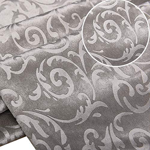 ZXC Samtstoff 145 cm Breit, Silber Grau, Satin, Einfarbig, 4E+2 Gramm, Abstrakt, Weich, Woven, Samt, Handwäsche, Einfarbig, Stoff Meterware, Stoff von ZXC