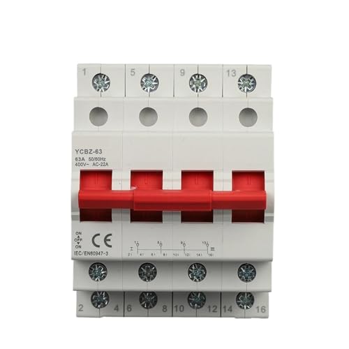 1/2/3/4P 63A Changeover Switch 50/60Hz Disconnectors Switch Load and break the circuit Household residential safety(4P) von ZXCDLCCJD