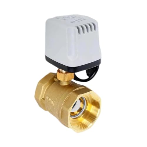 1/2" 3/4" 1" 2" IP65 Wasserdichter motorisierter Kugelhahn 3-Draht 2-Steuerung Elektrischer Messing-Kugelhahn Metallmotor mit großem Drehmoment(1/2",220VAC_CR02) von ZXCDLCCJD