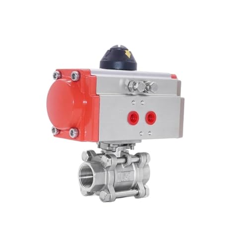 1/2 "dreiteiliges pneumatisches Kugelventil mit hoher Plattform 304 Edelstahl Q611F-16P Doppeltwirkender Zylinder 1/2 "dreiteiliges pneumatisches Kugelventil mit hoher Plattform 304 Edelstahl Q611F-16P Doppeltwirkender Zylinder von ZXCDLCCJD