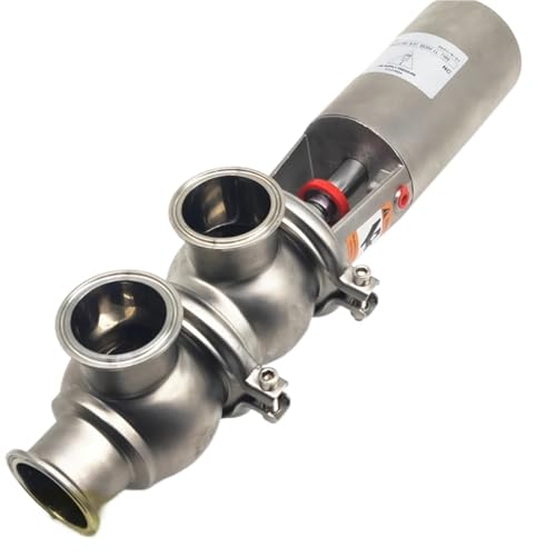 1,5 "2" 2,5 "Tri Clamp SUS 304 Edelstahl Sanitär Pneumatische Umkehr Schalter Richtung Ventil Homebrew Bier(F Type,63MM K77.5MM_OTHER) von ZXCDLCCJD