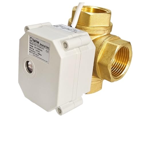 1" AC110V-220V DN25 Messing 3-Wege-Motorventil 3/4/7 Drähte Elektroventil L-Anschluss T for Warm-/Kaltwasser, elektrisches Mischventil(BSP_ONLY_CR401) von ZXCDLCCJD
