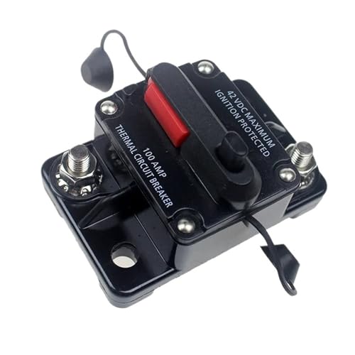 12-48VDC Circuit Breaker 50A 60A 80A 100A 150A 200A 250A 300A Car Truck Audio Resettable Fuse Circuit Breaker with Power Protect(250A) von ZXCDLCCJD