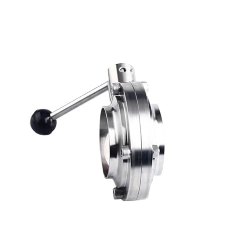 19-159mm Rohr OD Butt Weld 304 Edelstahl Sanitär Schmetterling Ventil Homebrew(38mm) von ZXCDLCCJD