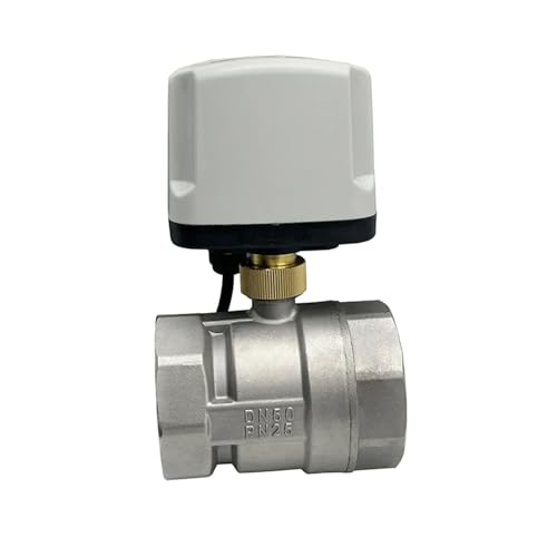 2" Edelstahl IP65 Wasserdichter motorisierter Kugelhahn 220V 12V 24V 3-Draht 2 Steuerung Messing elektrischer Kugelhahn(24VDC) von ZXCDLCCJD