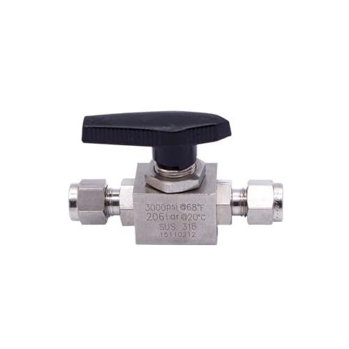 3000psi/200bar Korrosionsbeständigkeit ss316 Hochdruck-Gaskugelhahn for die Kompression von Gasprojekten(8mm) von ZXCDLCCJD