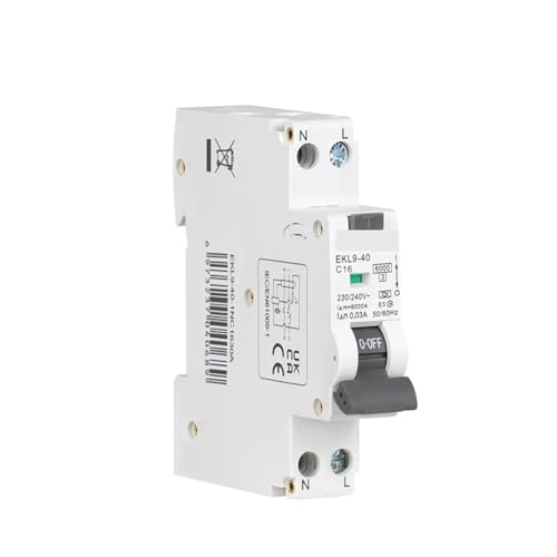 6KA 1P+N 2P 16a 20a Curve CWith Over Current Leakage Protection 30mA EKL9-40RCBO Type A Residual Automatic Circuit Breaker(40A) von ZXCDLCCJD