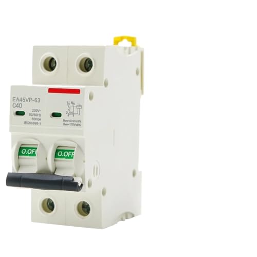 AC MCB C Type 230V 50/60HZ Mini Circuit Breaker Overvoltage and Undervoltage Protection 6A 10A 16A 20A 25A 32A 40A 50A 63A 1P+N(40A) von ZXCDLCCJD